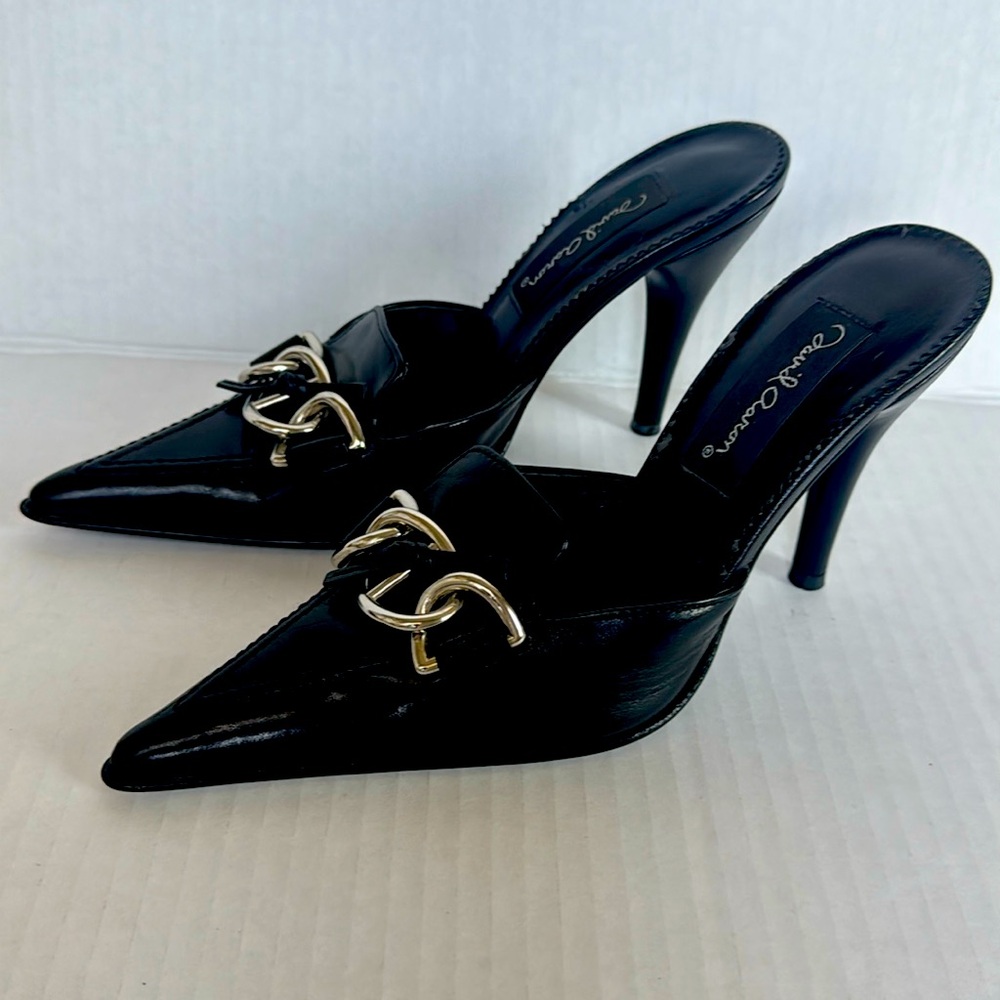 Black sexy mules
